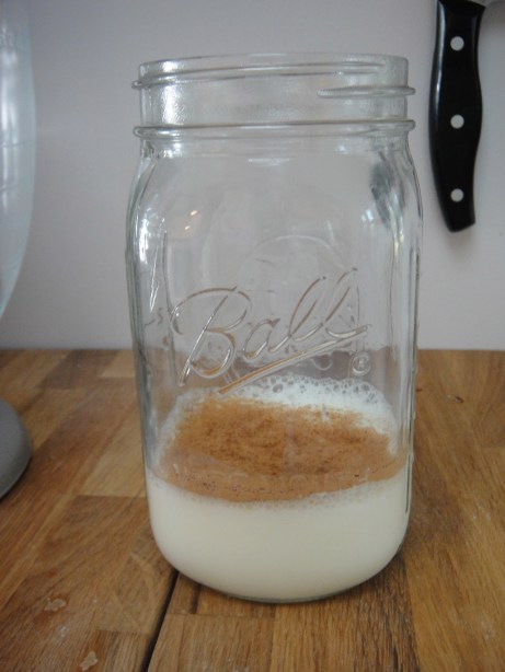 milk + cinnamon