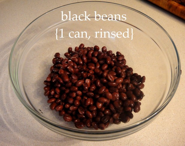 black beans rinsed