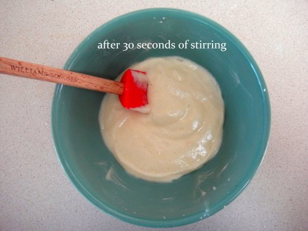 stirred mixture