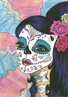sugar skull art