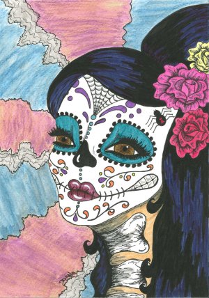 sugar skull art