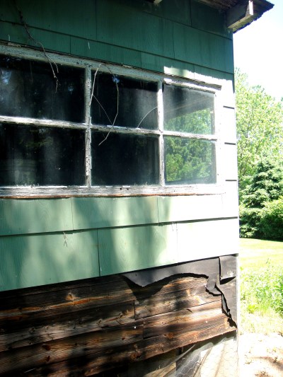 front of coop before