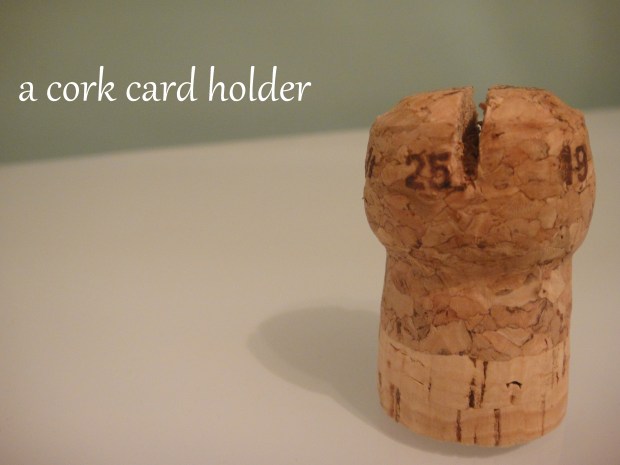 a cork card holder a cork card holder