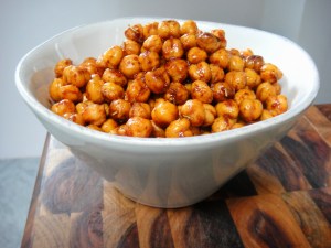 chili lime roasted chick peas