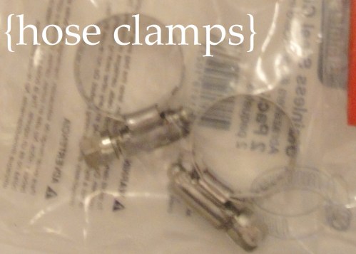 hose clamps with text