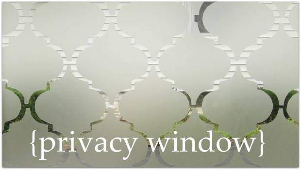 Upclose privacy window