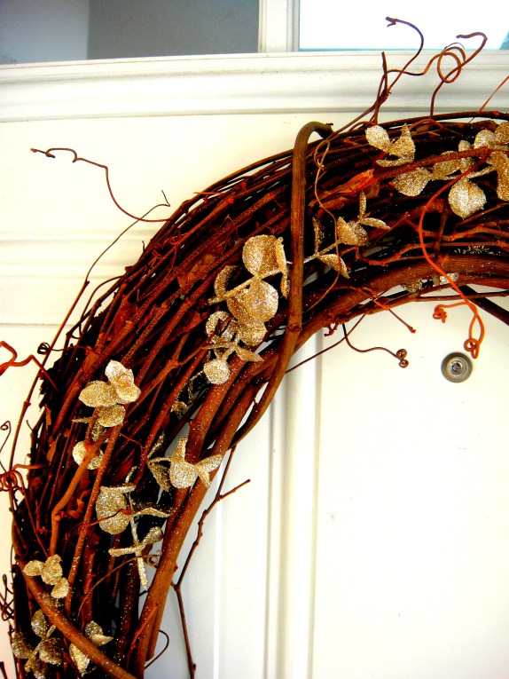 up close autumn wreath