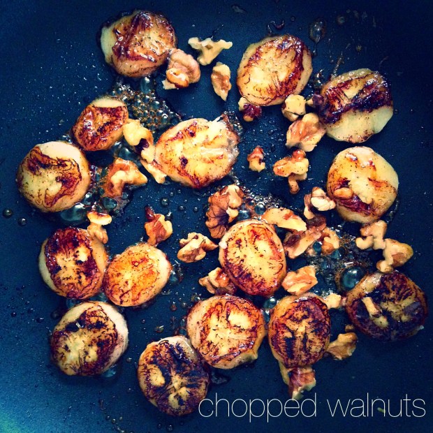 Adding Chopped Walnuts